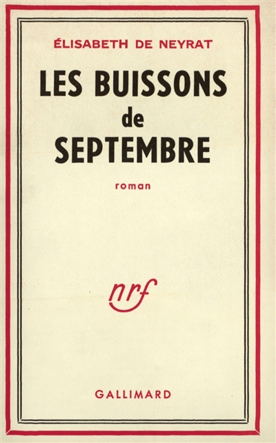 Les Buissons de septembre