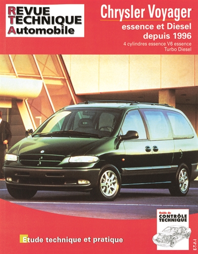 Revue technique automobile, n° TAP N 380.1. Chrysler Voyager essence et diesel après 96