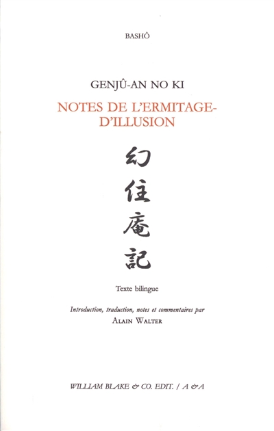 Notes de l'Ermitage-d'Illusion. Genjû-an no ki