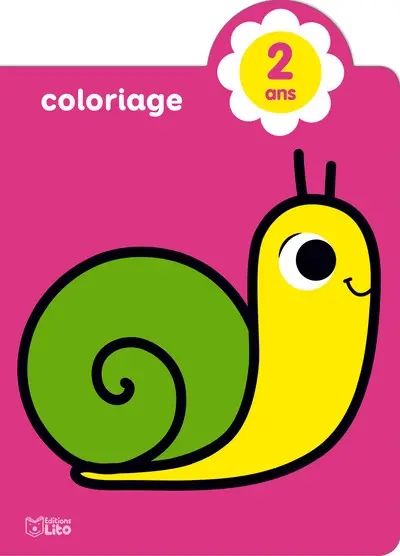 Joli escargot : coloriage, 2 ans