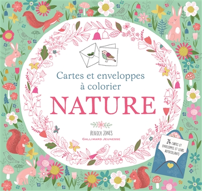 Nature : cartes et enveloppes à colorier