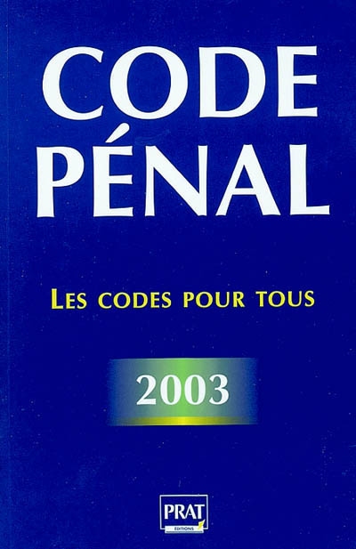 Code pénal 2003