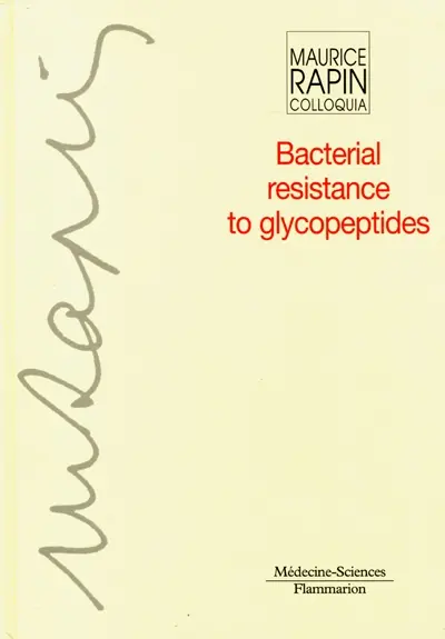 Bacterial resistance to glycopeptides