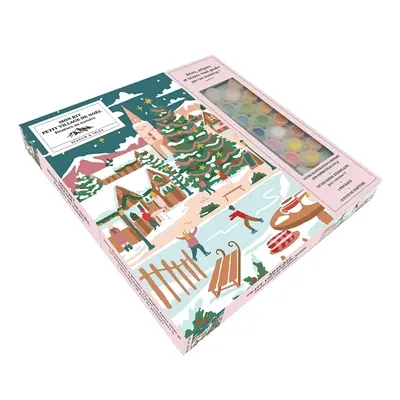 Mon kit le petit village de Noël : peinture au numéro