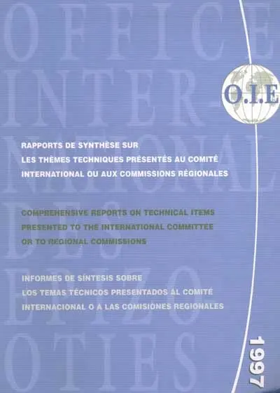 Rapports de synthèse sur les thèmes techniques présentés au Comité international ou aux Commissions régionales, 1997. Rapports de synthèse sur les thèmes techniques présentés au Comité international ou aux Commissions régionales, 1997 : Comprehensive reports on technical items presented to the International COmmittee or to Regional Commissions