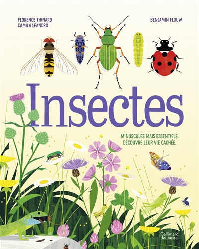 couverture du livre Insectes : minuscules mais essentiels, découvre leur vie cachée