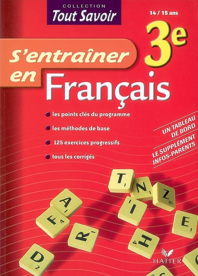 S'entraîner en français 3e, 14-15 ans