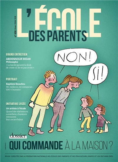 l'ecole des parents, n° 650. qui commande à la maison ?