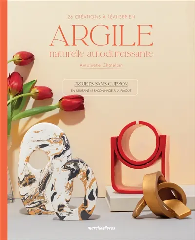 26 créations à réaliser en argile naturelle autodurcissante : projets sans cuisson en utilisant le façonnage à la plaque