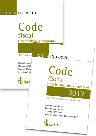 Code fiscal belge, européen et international : 2 volumes