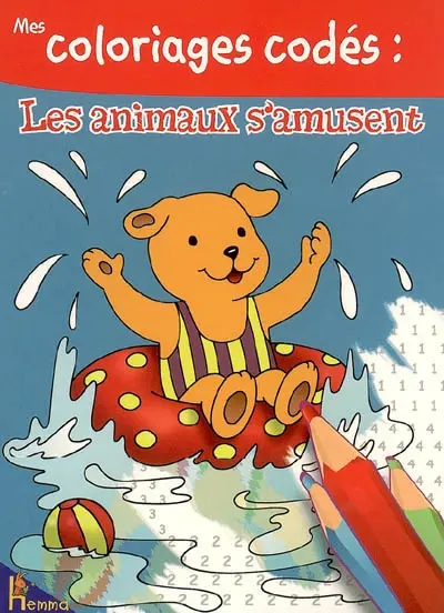 Mes coloriages codés : les animaux s'amusent
