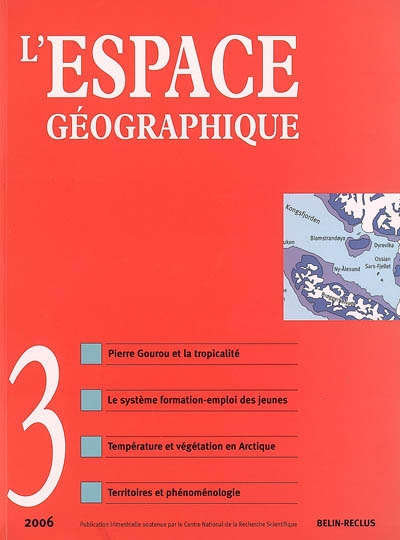 Espace géographique, n° 3...