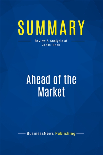 Summary : Ahead of the...