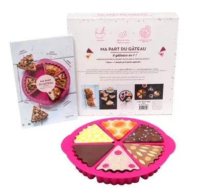 Ma part du gâteau : 1 livre + 1 moule de 6 parts séparées