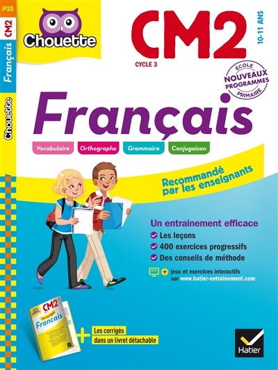 Français CM2, cycle 3, 10-11 ans : nouveau programme