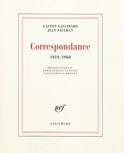 Correspondance : 1919-1968