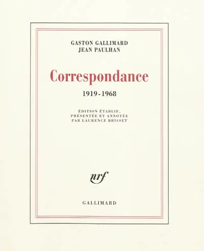 Correspondance : 1919-1968