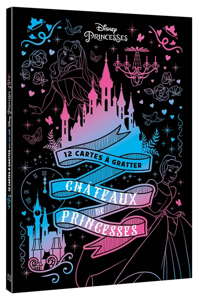 Disney princesses : 12 cartes à gratter châteaux de princesses