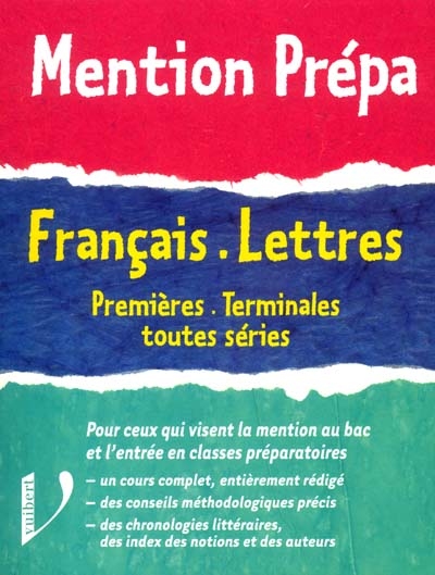 Français lettres première, terminale toutes séries