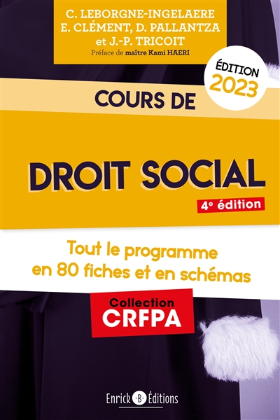 Cours de droit social 2023 : tout le programme en 80 fiches et en schémas