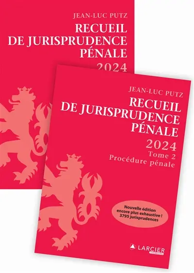 Recueil de jurisprudence pénale 2024
