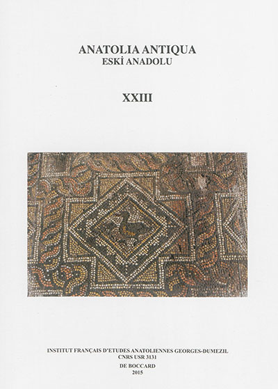 Anatolia antiqua = Eski Anadolu, n° 23