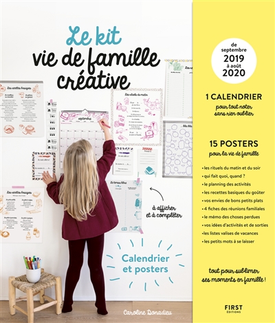 Le kit vie de famille créative : de septembre 2019 à août 2020
