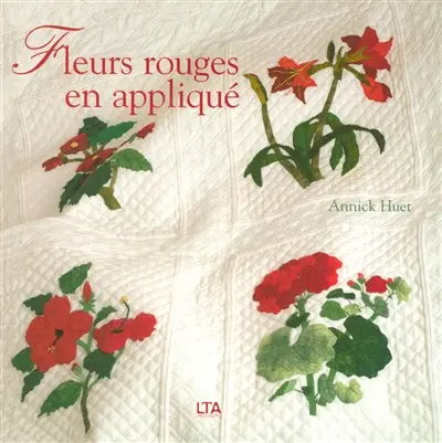 Fleurs rouges en appliqué
