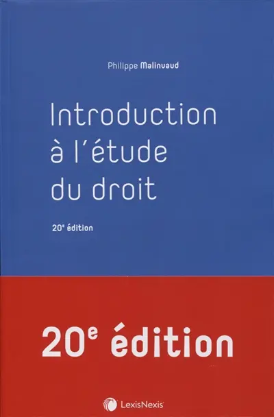 Introduction à l'étude du droit