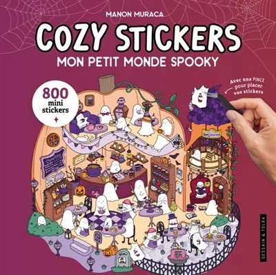 Mon petit monde spooky : cozy stickers : 800 mini stickers