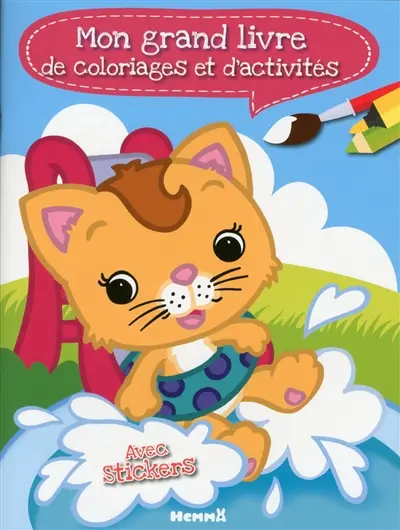 Mon grand livre de coloriages et d'activités : été