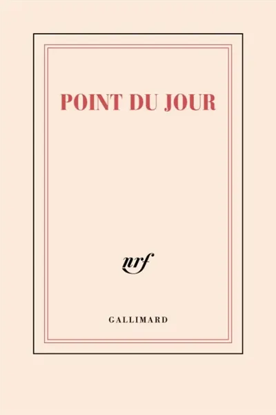 Point du jour : carnet de notes