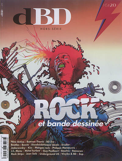 dbd, hors série, n° 20. rock et bande dessinée