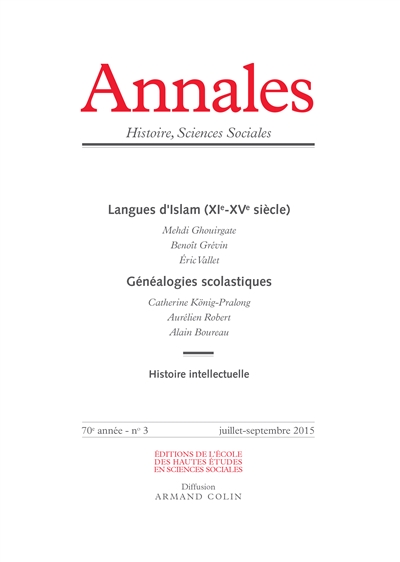 Annales, n° 3 (2015)