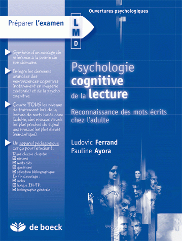 Psychologie cognitive de la lecture : reconnaissance des mots écrits chez l'adulte