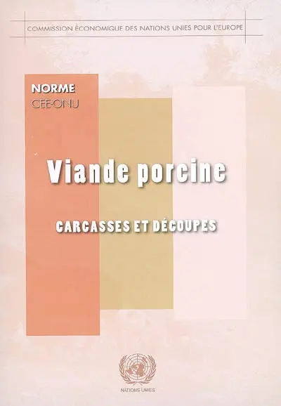 Viande porcine carcasses et découpes