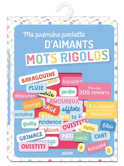 mots rigolos : ma première pochette d'aimants