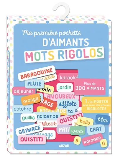 Mots rigolos : ma première pochette d'aimants