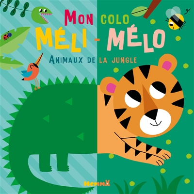 Mon colo méli-mélo : Animaux de la jungle