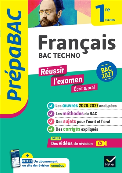 Français 1re techno, écrit...