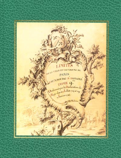 Introduction générale au Travail des limites de la ville et faubourgs de Paris (1724-1729)
