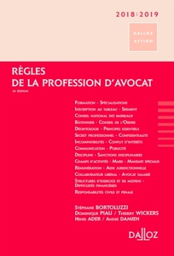 Règles de la profession d'avocat : 2018-2019