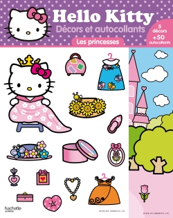 Hello Kitty : décors et autocollants : les princesses