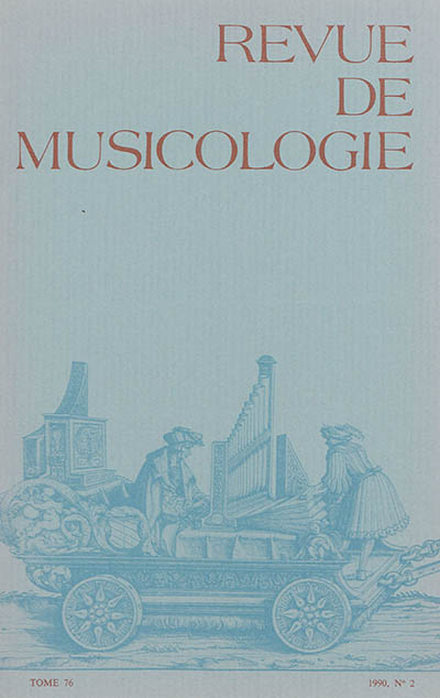 Revue de musicologie, n° 2 (1990)