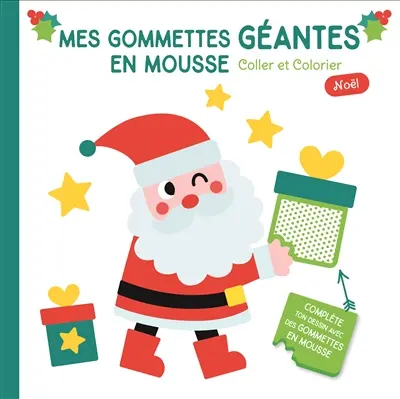 Noël : coller et colorier : couverture verte
