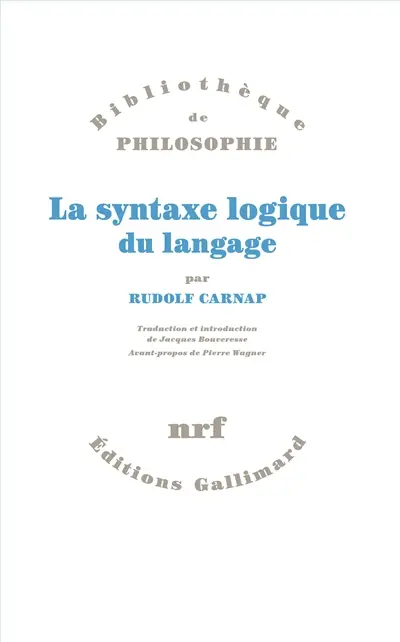 La syntaxe logique du langage