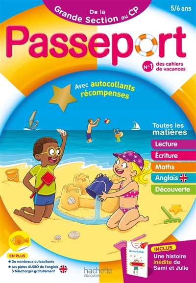 Passeport de la grande section au CP, 5-6 ans : toutes les matières