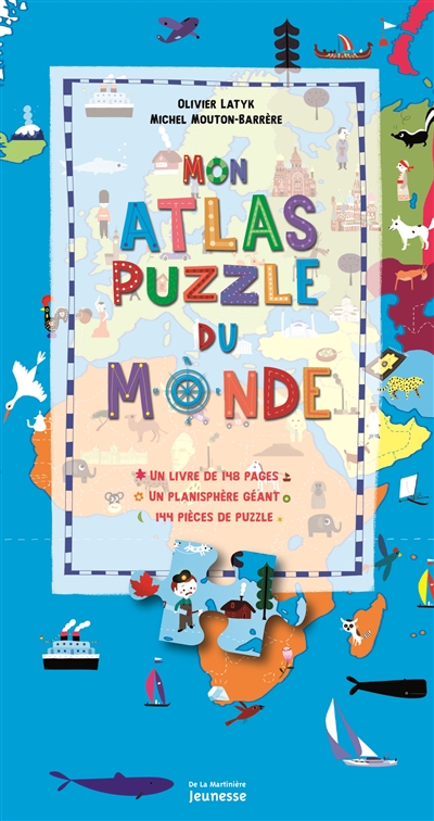 Mon atlas puzzle du monde : coffret
