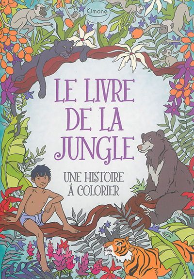 Le livre de la jungle : une histoire à colorier