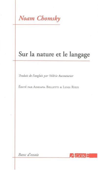 Sur la nature et le langage